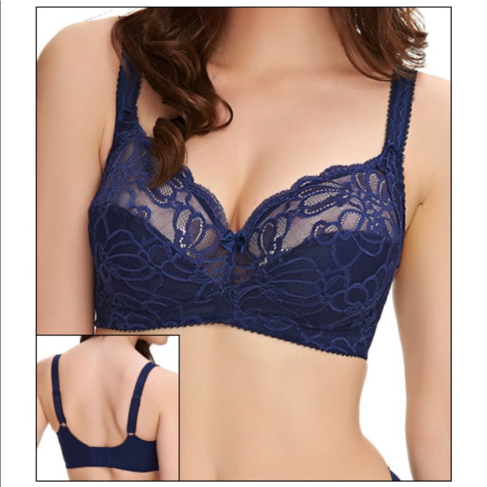 Fantasie Navy Blue Lace Underwire Bra